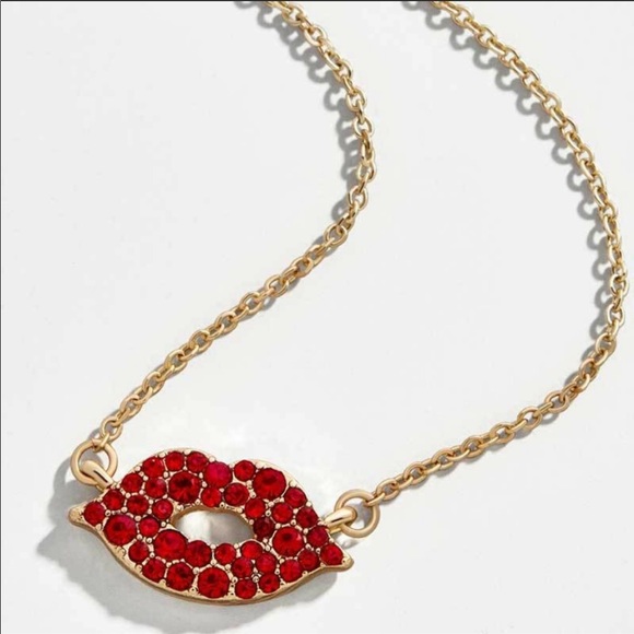 Fashion Jewelry Jewelry - Red Rhinestone Lips absolutely divine and shine